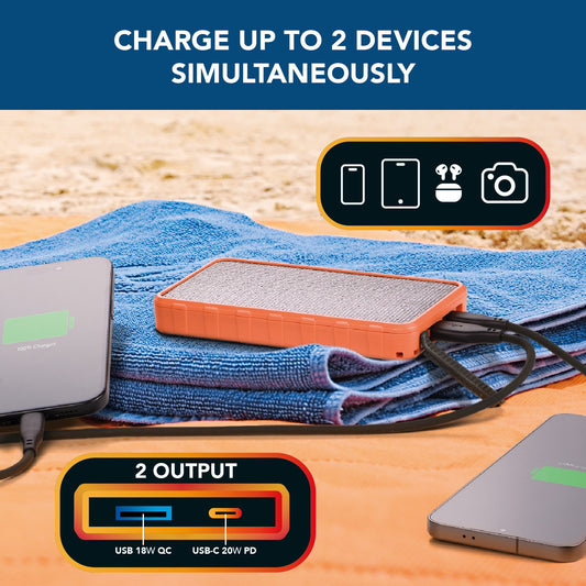 Cellularline Solar Power Bank 10000 mAh PD 20W