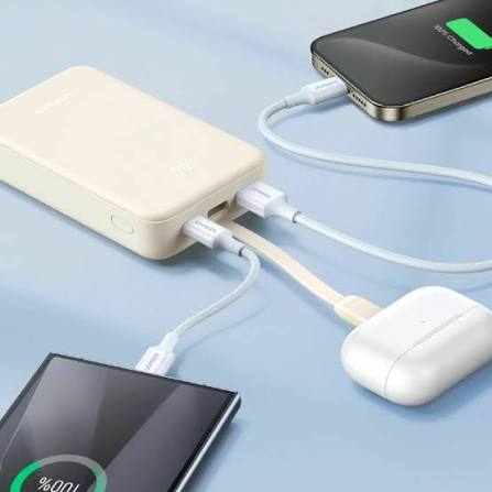 Ugreen PB505 USB-A Built-In USB-C Power Bank 20000mAh Beige