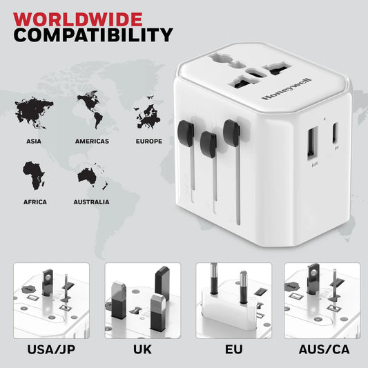 HONEYWELL UNIV TRAVEL ADAPTER WHT