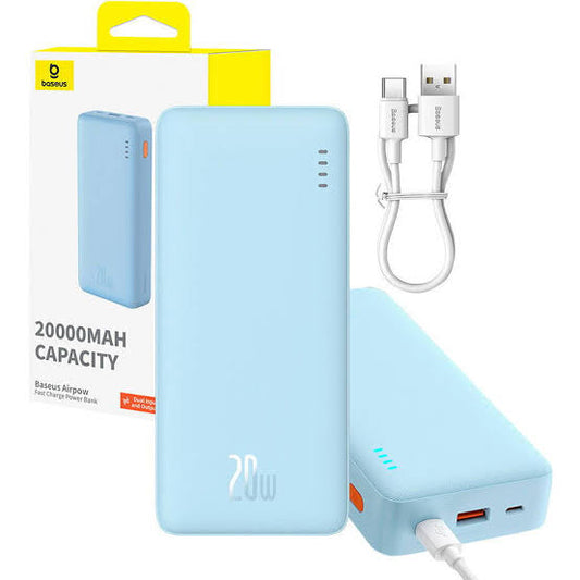 Baseus Power Bank AirPow, 20000mAh, 20W, Blue