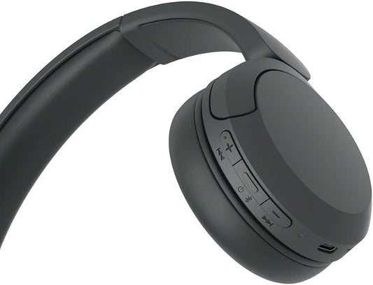 Sony WH-CH520, Wireless Noise Cancelling Headphones, Bluetooth 5.2, 50h Battery, Foldable On-Ear, Black