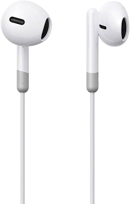 JR-EP1 Half In-Ear Wired Earphones (2024.5 Upgraded Version)-White