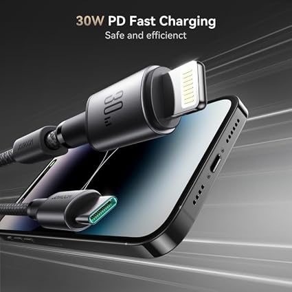كابل شحن سريع S-A50 Unlimited Series 30W (من النوع C إلى Lightning) بطول 1.2 متر