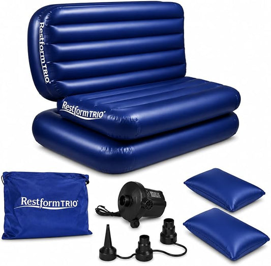 Queen 3-in-1 Air Mattress with Electric Pump – Versatile Airbed
