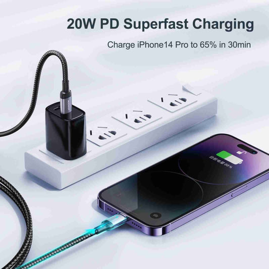 JR-S-A10 Extraordinary Series 30W Fast Charging Cable (C+L)-Black