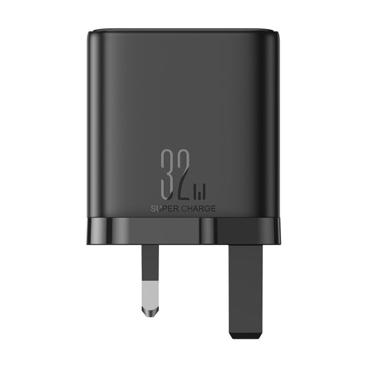 JR-TCF10 32W 2C1A Fast Charger- Black (UK)