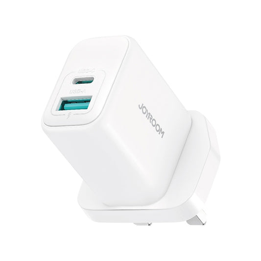 JR-TCF21 20W Dual-Port (A+C) Charger-White (UK)