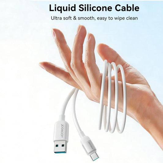 كابل بيانات شحن سريع S-A62 Lively Series 3A (من USB-A إلى L) بطول 1.2 متر - أسود