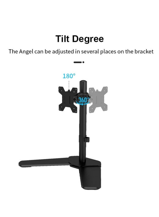 Fully Adjustable One Arm LCD LED Monitor Stand Desk Mount Bracket for 13"-27" Model T001