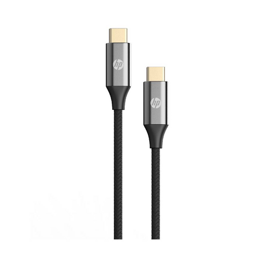 HP USB-C to USB-C Cable (Power Delivery Fast Charging Supported) - Durable Braided Design