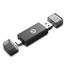 قارئ البطاقات HP DHC-CT112 (USB-C 2-in-1 Card Adapter)