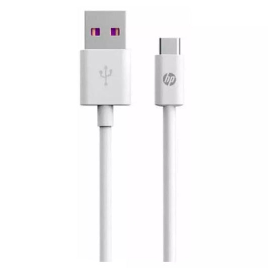 HP USB-A to Type-C Charging and Data Cable (Supports 3A Fast Charging) - Corrosion-Resistant Aluminum 1M