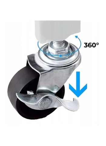 4 Tier Thickened Foldable Storage Rack with Wheels,No Assembly,Large Capacity Shelves,Heavy-Duty Metal Shelving Unit Rolling Cart for Garage, Kitchen, Basement, Pantry 4 Tier White