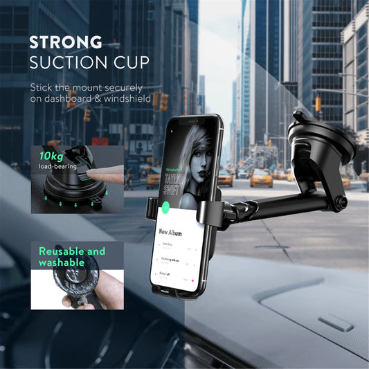 Ugreen Gravity Phone Holder with Suction Cup - Black