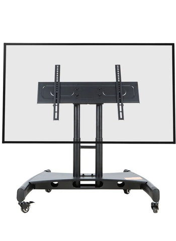 NB ERGONOMIC Mobile TV Cart Rooling TV Stand with Wheels for 32 to 75 Inch LCD LED OLED Plasma Flat Panel Screens up to 100lbs AVA1500-60-1P (Black)