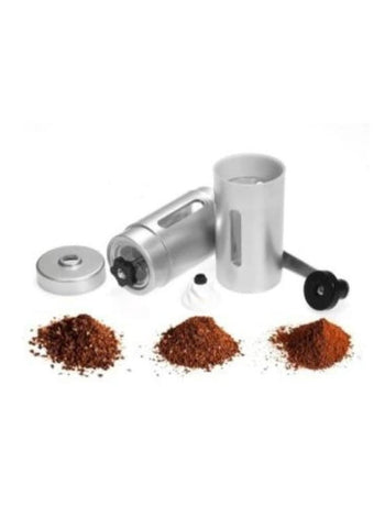 Portable Stainless Steel Hand Crank Coffee Machine Manual Ceramic Grinding Core Coffee Bean Grinder,Multi-position Adjustable Settings, Holiday Gift, Ideal for Camping