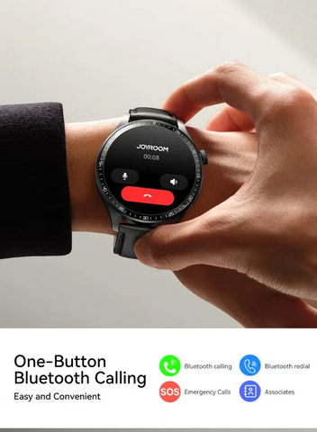 350 mAh JR-FC2 Pro 48mm Stylish Smart Watch for Men & Women, 350mAh Classic Series – Bluetooth Calling, Fitness & Sleep Tracking, Heart Rate Monitor, Waterproof IP68, Multi-Language (Arabic/English), App Notifications Grey