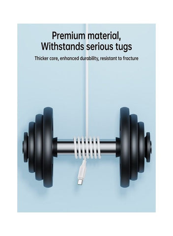 3A USB To USB C Fast Charging Data Cable 1m Black