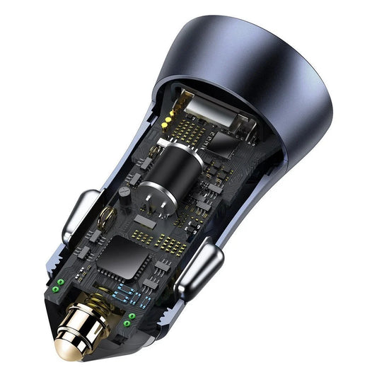 Baseus CCJD-0G Golden Contactor Pro Dual Quick Car Charger 40W Dark Grey