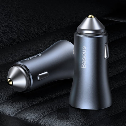 Baseus CCJD-0G Golden Contactor Pro Dual Quick Car Charger 40W Dark Grey