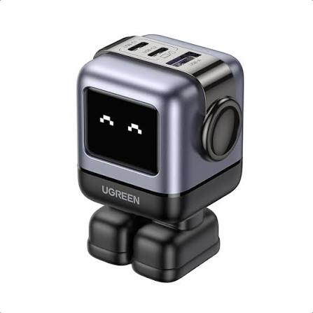 Ugreen Nexode 3 Port Robot GaN Fast Charger 65W Black