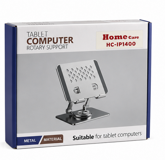 حامل تابلت معدني Home Care HC-IP1400 قابل للتعديل مع دوران 360°