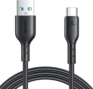 S-A26 Flash-Charge Series 3A Fast Charging Data Cable (USB-A to Type-C) 1m-Black