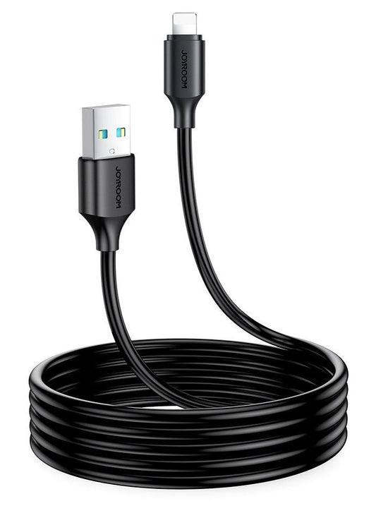 Long - Lasting Series 2.4A Fast charging Data Cable - USB-A to Lighting - 1M Black