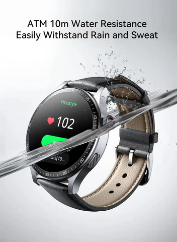 350 mAh JR-FC2 Pro 48mm Stylish Smart Watch for Men & Women, 350mAh Classic Series – Bluetooth Calling, Fitness & Sleep Tracking, Heart Rate Monitor, Waterproof IP68, Multi-Language (Arabic/English), App Notifications Grey