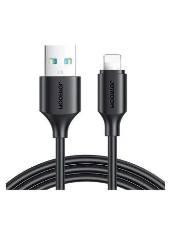 Long - Lasting Series 2.4A Fast charging Data Cable - USB-A to Lighting - 1M Black