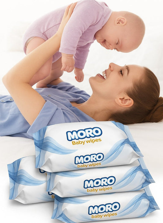 Moro Unscented Wet Wipes 420 Wipes (3 Pack Bag)