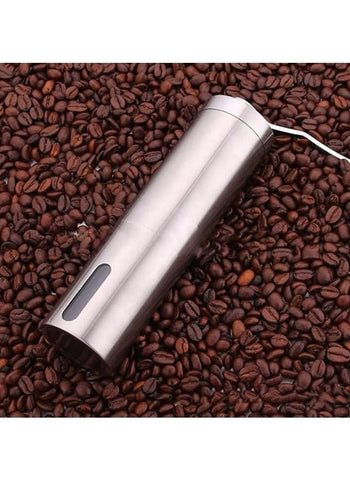 Portable Stainless Steel Hand Crank Coffee Machine Manual Ceramic Grinding Core Coffee Bean Grinder,Multi-position Adjustable Settings, Holiday Gift, Ideal for Camping