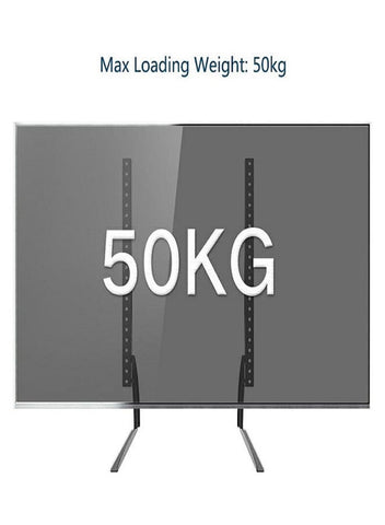 Hight quality Table top TV Satnd TV Base for 32" to 75" Tvs loading capacity 50kg Black