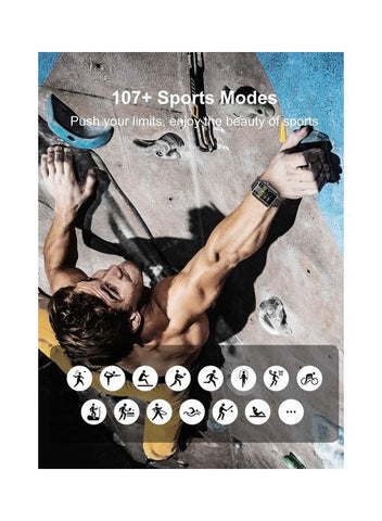 Smart Watch Answer Make Calls 1.85 Inch Fitness Tracker With Bluetooth Dial Calls Heart Rate Sleep Monitor Pedometer IP68 Waterproof For Android Phones Black