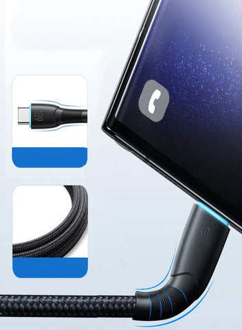 Joyroom Starry Series SA32-CC3 USB-C / USB-C Cable 60W 1m - Black