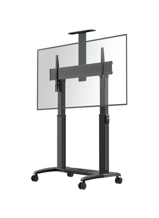 Adjustable Electric Motorized LCD TV Floor Stand Mount Mobile TV Trolley Cart (Model V150)