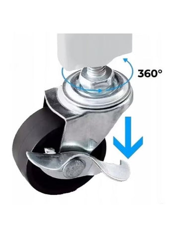 4 Tier Thickened Foldable Storage Rack with Wheels,No Assembly,Large Capacity Shelves,Heavy-Duty Metal Shelving Unit Rolling Cart for Garage, Kitchen, Basement, Pantry 4 Tier White