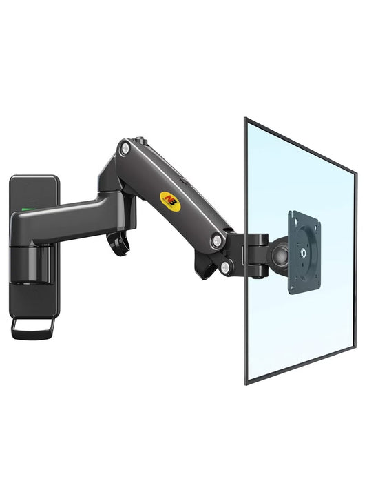 The NB Ergonomics F150-B TV Wall Mount features a full-motion, articulating arm design for TVs sized 17-35 inches