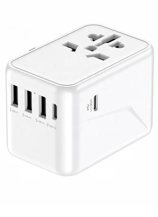 HOMECREW 45W Fast Wall Charger World Universal Travel Adapter with 3 x USB, 2 Type-C