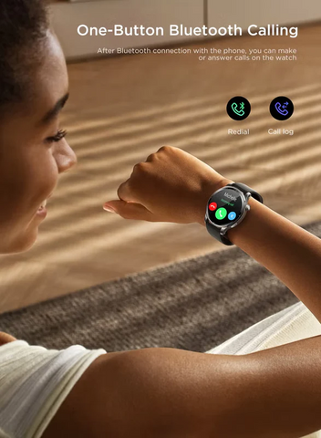 300 mAh 300 mAh JR-FV1 Smart Watch Can Make And Receive Calls 1.43-Inch HD Screen Bluetooth Connection Fitness Monitoring For Men And Women Compatible With Apple And Android Metal Silicone Strap Space Grey