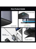 Jr‑Tcm02 65W Gan Multi‑Port Charger – Fast Charge 4×Usb‑C + 2×Usb‑A, 6‑Device Simultaneous Charging, Pps 3.3‑21V, Gan Efficiency, 1.5 M Detachable Cable, Usb‑C Pd & Qc Safety Black