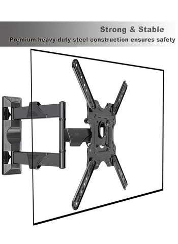 NB Ergonomic Full Motion TV Wall Mount for Most 32-55 Inch Computer Monitors and TVs，Adjustable Tilting, Rotating.Weight up to 60lbs (32" to 55")