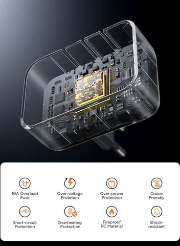 17W Universal Travel Adapter International Plug Adapter With 3 USB 1 Type C Fast Charging All In One Worldwide Wall Charger UK US AUS EU Black