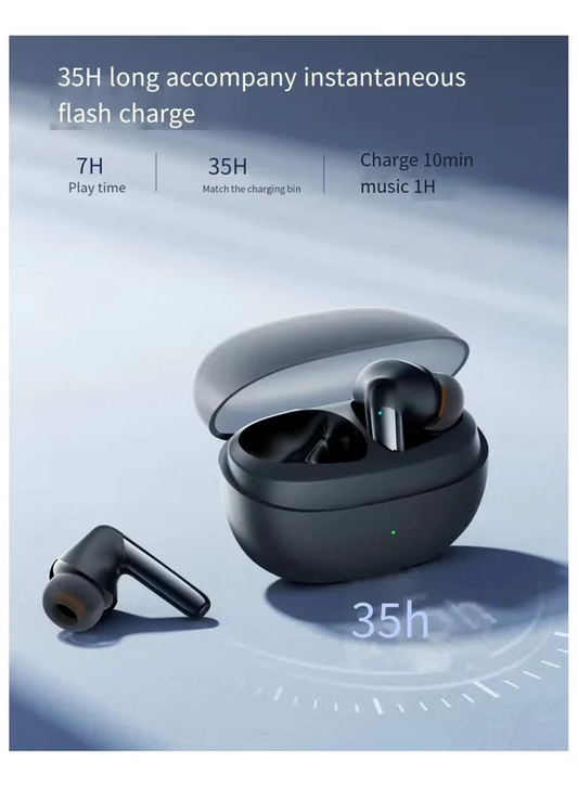 JR-BB3 In Ear True Wireless Bluetooth 5.3 Earphones Low Latency Fast Charging IP54 Waterproof Black Charging Box Earphones Low Latency Fast Charging IP54 Waterproof Black Charging Box Earphones