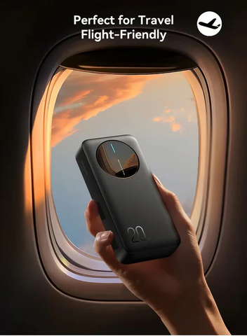 20000 mAh JR-PBF14 2.4A LED Power Bank Black