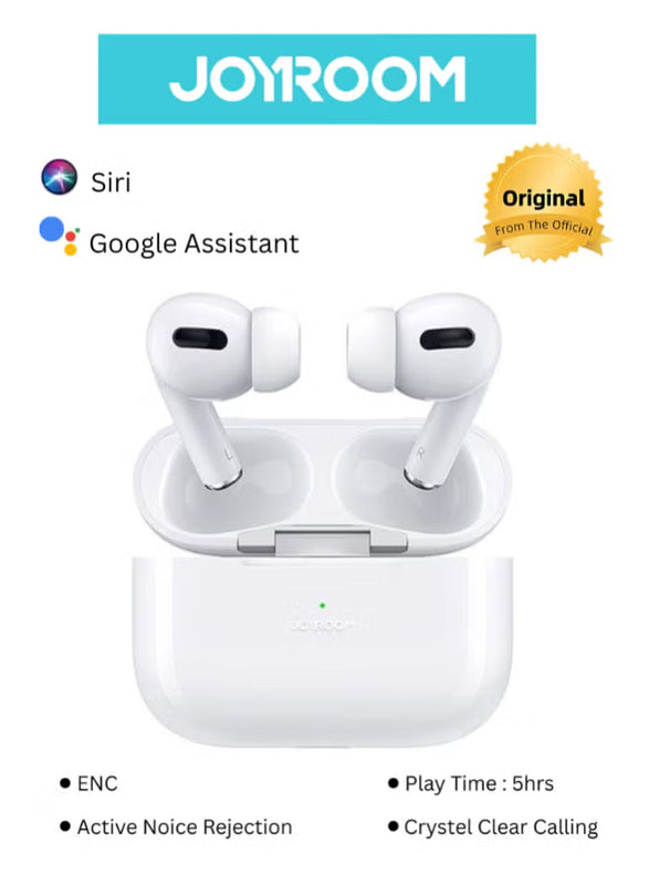 T03S Pro True Wireless Earbuds – 4-Mic Enc Calling, Deep Bass, Bluetooth 5.3, 24H Battery, Touch Control, Fast Pairing, Lightweight Design White