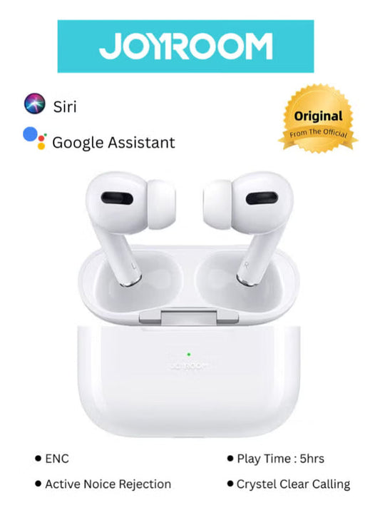 T03S Pro True Wireless Earbuds – 4-Mic Enc Calling, Deep Bass, Bluetooth 5.3, 24H Battery, Touch Control, Fast Pairing, Lightweight Design White