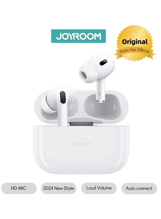 JR-T03S 2024 New Style TWS In-Ear Earphones, Low Latency, In-Ear Detection, One-Click Connection, Heavy Bass, Hifi, HD Mic Wireless Earbuds With Power Box With Replacement Ear Tips White