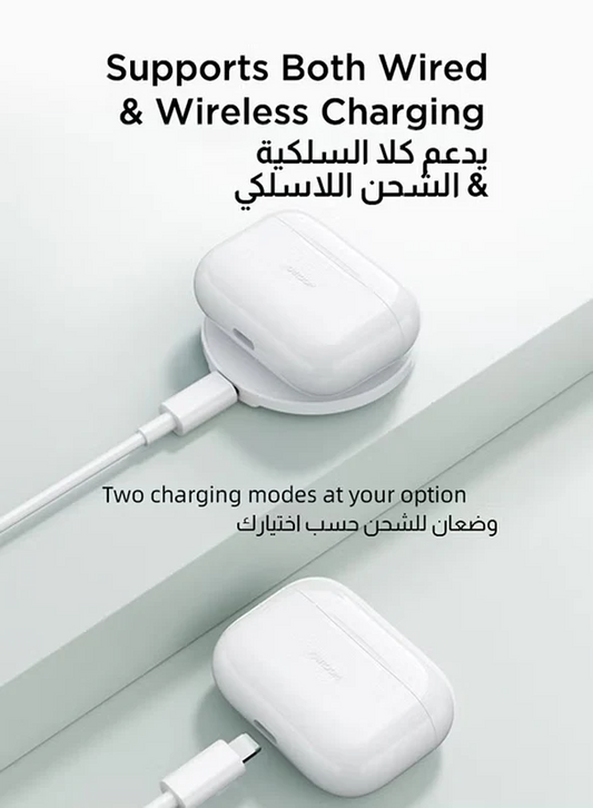 JR-T03S 2024 New Style TWS In-Ear Earphones, Low Latency, In-Ear Detection, One-Click Connection, Heavy Bass, Hifi, HD Mic Wireless Earbuds With Power Box With Replacement Ear Tips White