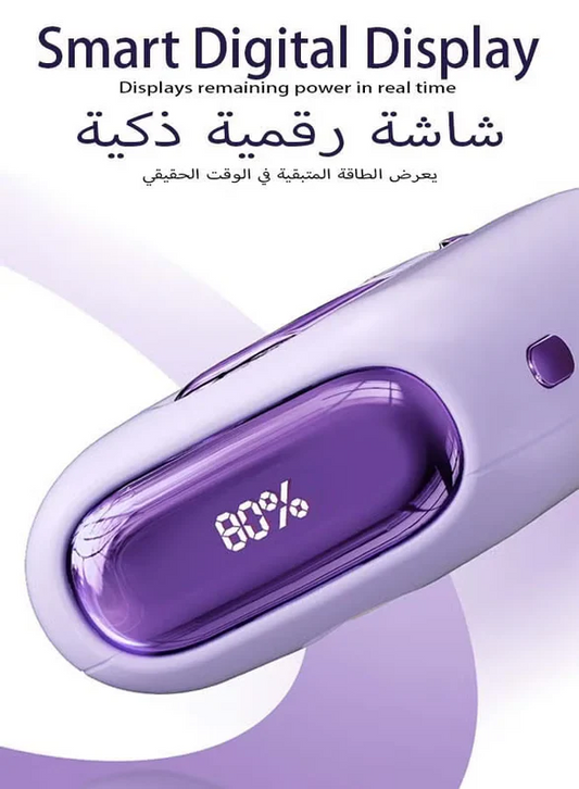 10000 mAh JR-L012 22.5W Fast Charge With Dual Cables Portable Mini Power Bank With Type-C And Lightning Output Cables Purple